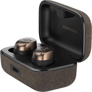 Sennheiser MTW4 Smart Earbuds w/ Bluetooth 5.4 & 30HR Battery Life, Black Copper